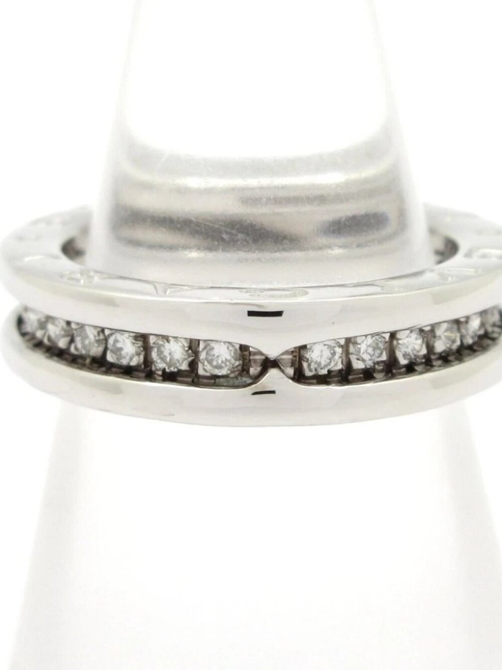 BVLGARI B-zero1 18K White Gold Diamond Ring